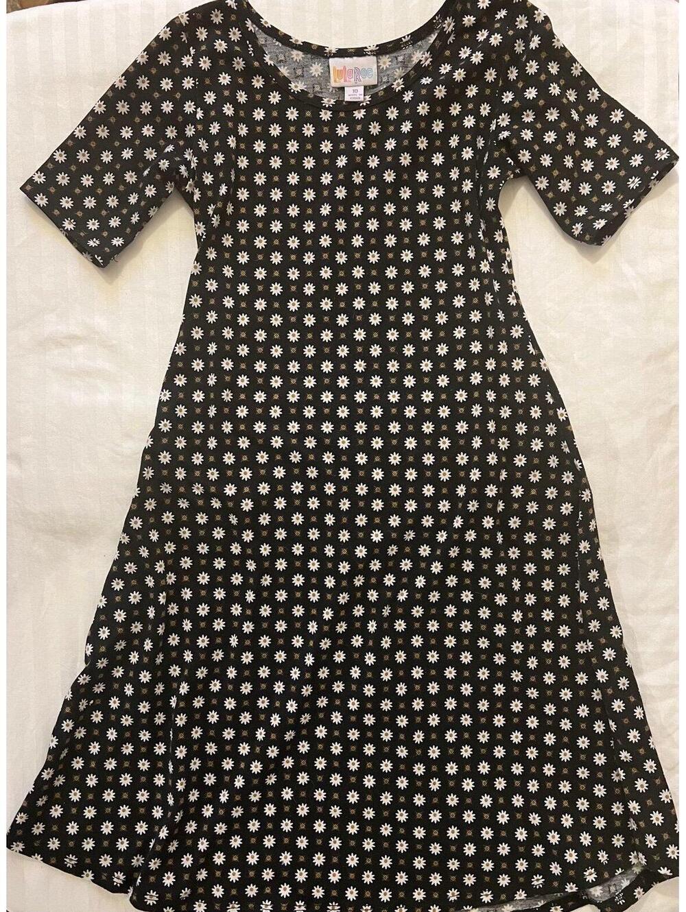 Girls 10 LulaRoe Soft Comfy Daisies Dress Easter